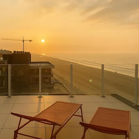 Zonnig Penthouse Met Panoramisch Zeezicht * 奥斯滕德